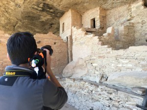 ...at the puebloan ruins 
