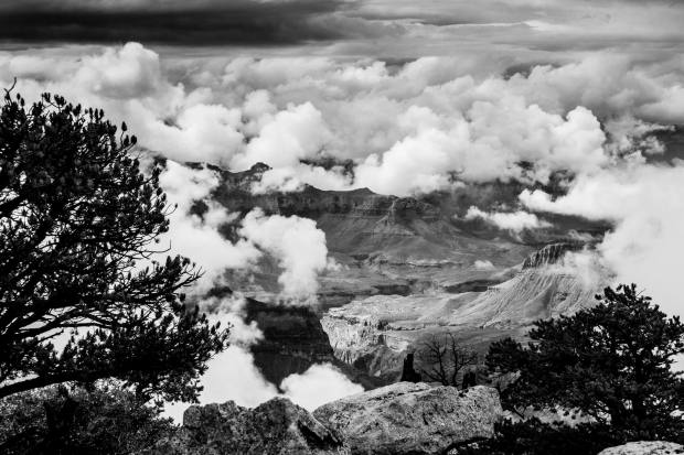 Chris got a great shot with the canyon in the clouds