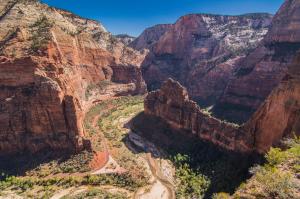 The view from the top of Angel's landing